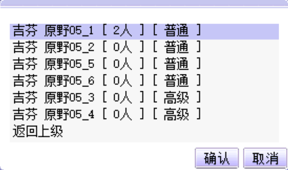 游戏菜单中选择普通或高级分区